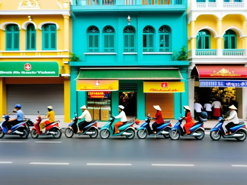 Vida cotidiana en vibrante calle de Ho Chi Minh City, con comunidad musulmana en crecimiento Vietnam