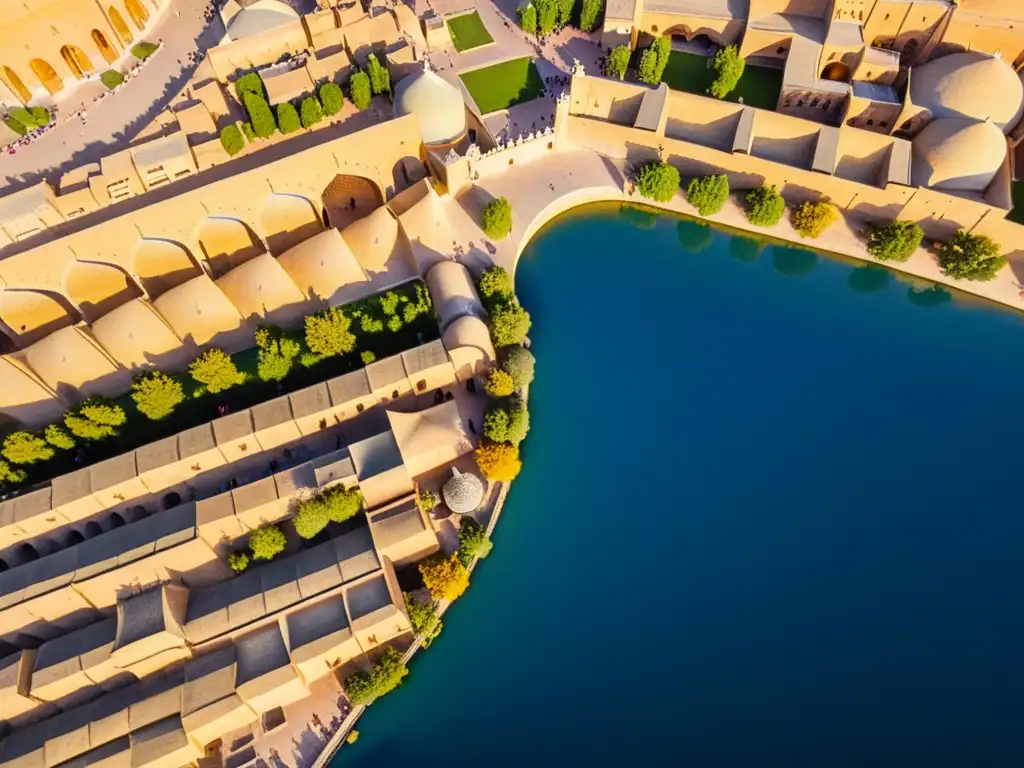 Vista aérea de Isfahán, Irán, con la evolución arquitectónica del mundo islámico y sus majestuosas mezquitas, bazar y río Zayandeh