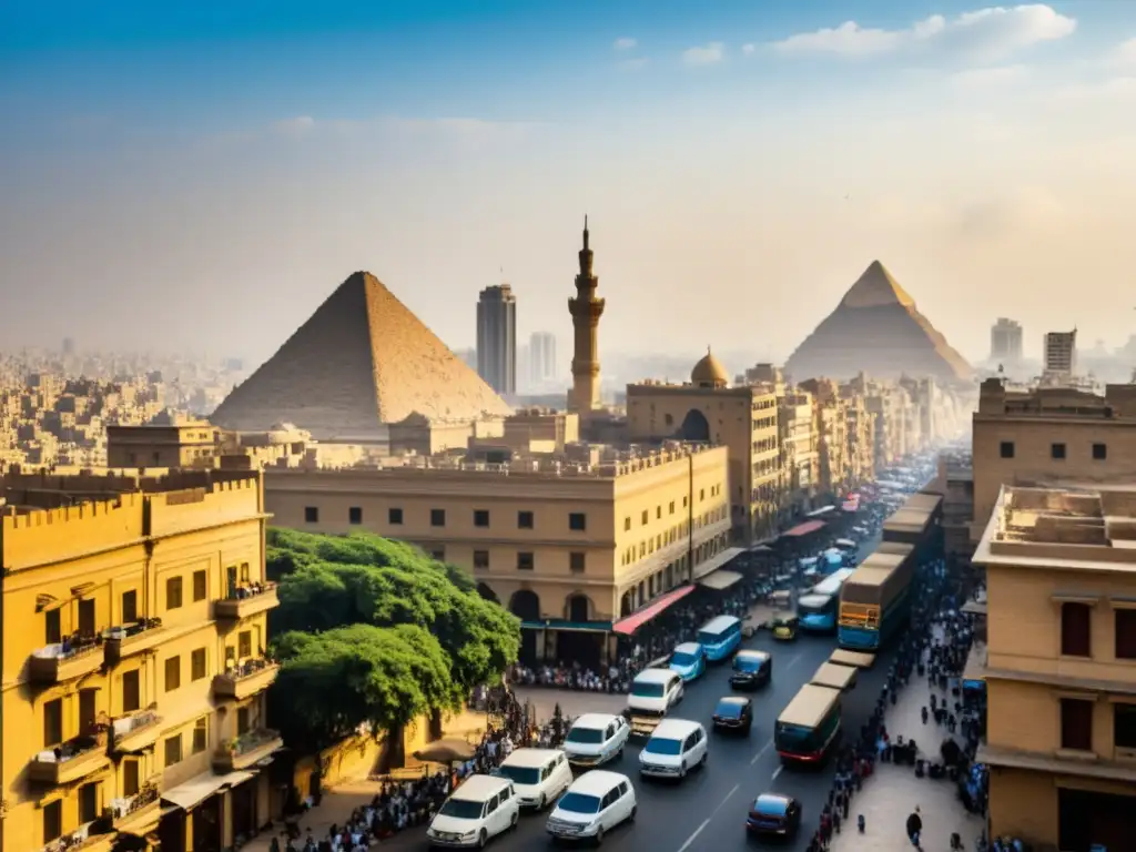 Vista de El Cairo con la convivencia de vanguardia y costumbre en metrópolis musulmanas