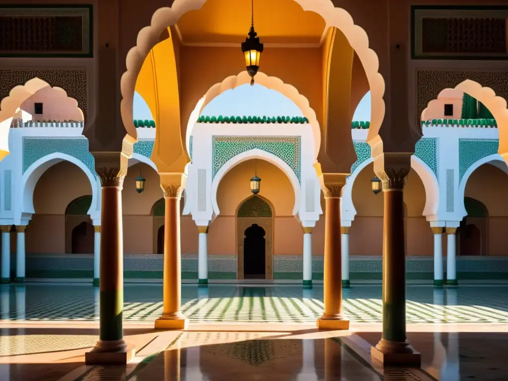 Vista impresionante de la Gran Mezquita de Tlemcen, reflejando la arquitectura de los reformadores religiosos Almorávides en el Magreb