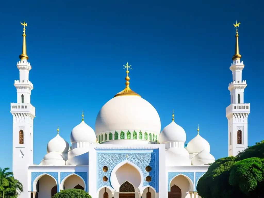 Esplendor islámico en Masjid Brasil, Foz do Iguaçu Vista impresionante de la Mezquita Brasil en Foz do Iguaçu, resaltando el crecimiento del Islam en Brasil