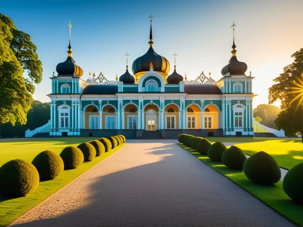 Vista impresionante del Palacio Kadriorg en Estonia, con influencia islámica en arquitectura báltica